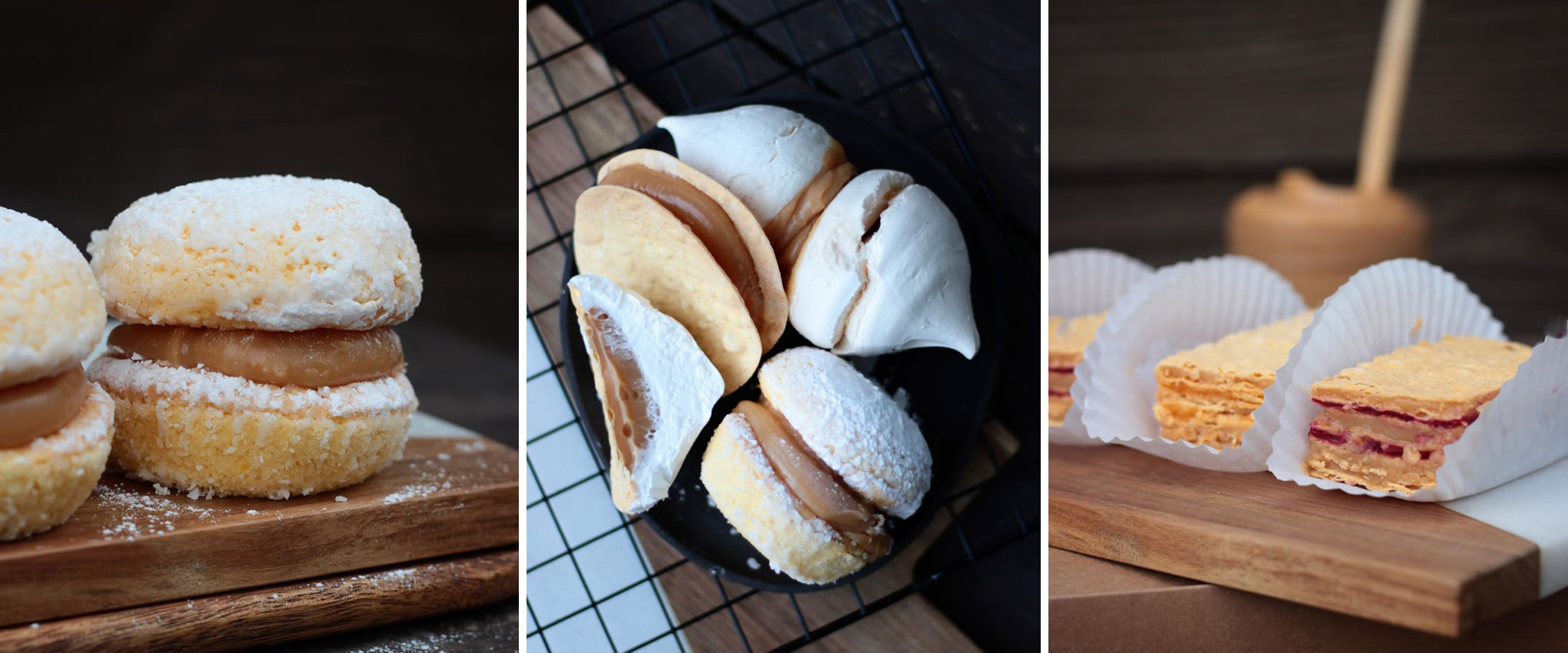 Alfajores, chilenitos, merengues y más.